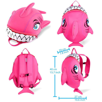 Mochila Infantil de Tiburón - Rosa