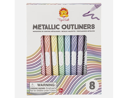 Metallic Outline Markers (Set 12 pc)