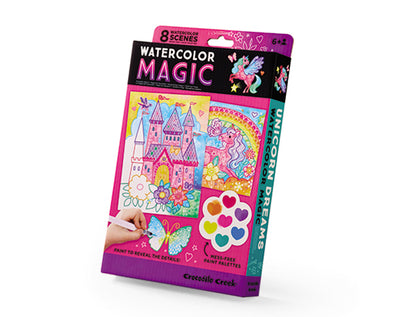 Magic Watercolor Unicorn Dreams in display