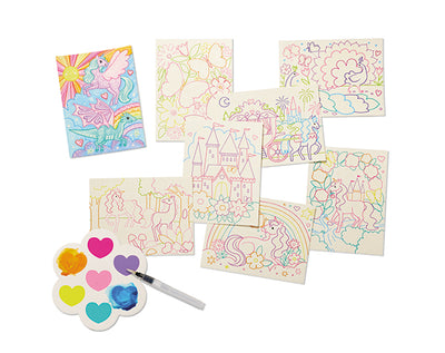 Magic Watercolor Unicorn Dreams in display