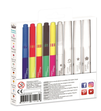 Caja 5 rotuladores + 4 mágicos