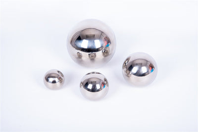 Conjunto 4 bolas reflectantes sensoriales plata 6-8-10-15 cm