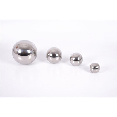 Conjunto 4 bolas reflectantes sensoriales plata 6-8-10-15 cm