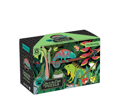 Glow in Dark Puzzle/Frogs & Lizards 100 pc