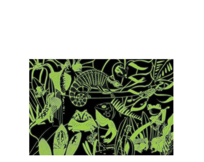 Glow in Dark Puzzle/Frogs & Lizards 100 pc