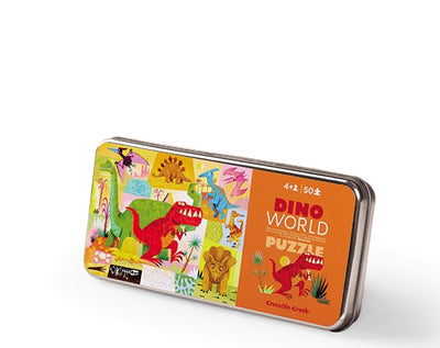 Tin Puzzle Dino World 50 pc