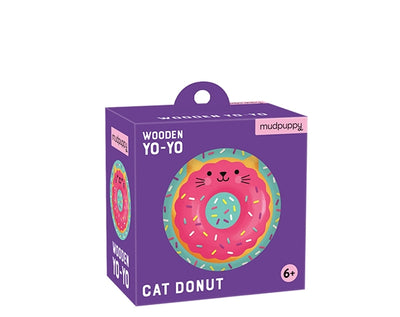 Wooden Yo-Yo Cat Donut