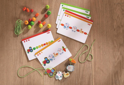 Juego de ensartar Amigos de la granja