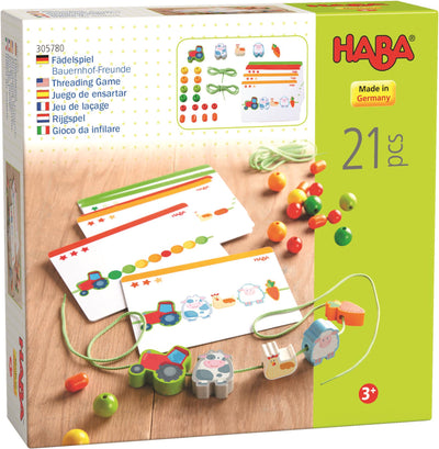 Juego de ensartar Amigos de la granja