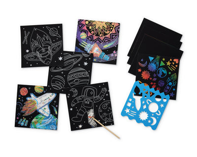 Sparkle Scratch Art Space Explorer