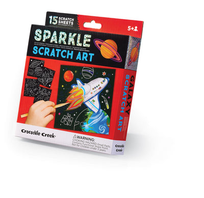 Sparkle Scratch Art Space Explorer
