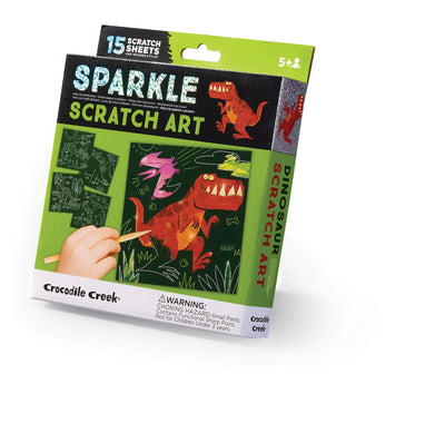 Sparkle Scratch Art Dinosaur
