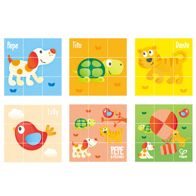Puzzle bloques Pepe & Friends