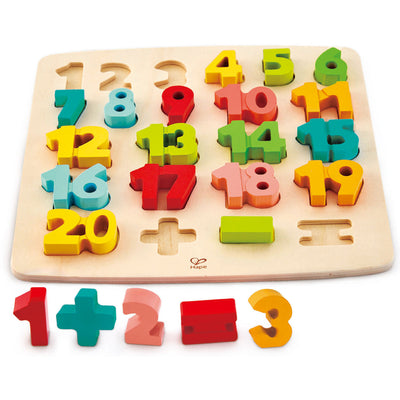 Puzzle encajable matemáticas