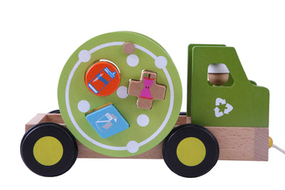 Tirador camión reciclaje