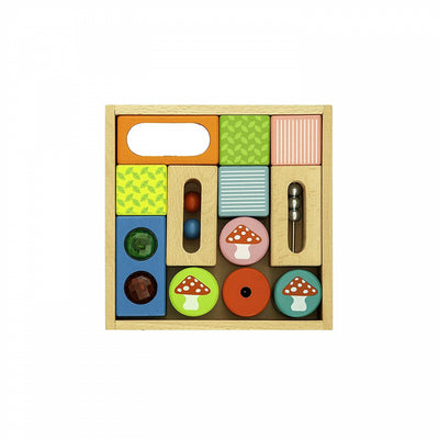 12 bloques de madera descubrimiento