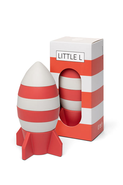 Stacking Spaceship Red and White