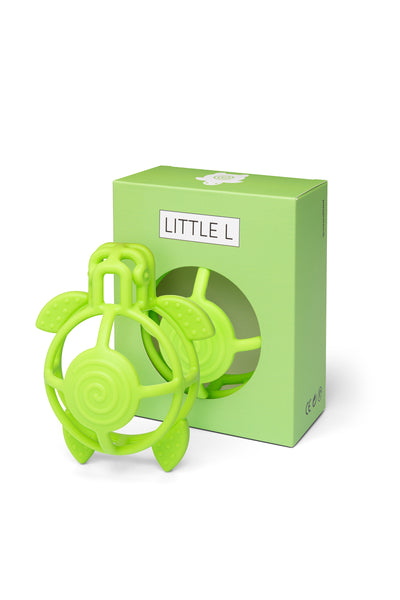 Teether Turtle Green