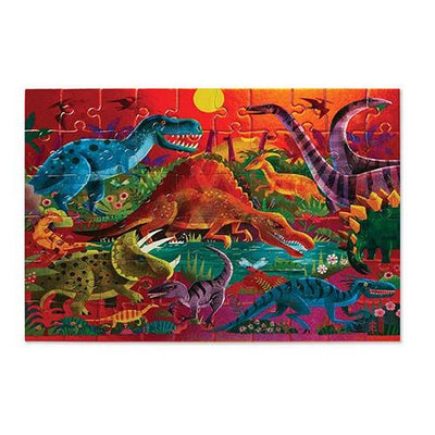 Puzzle Foil Dazzling Dinos 60 pc