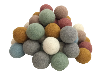 Earth Felt Balls pack de 7 bolas