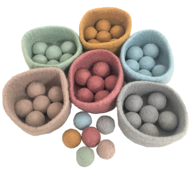 Earth Ball / Bowl set 6 colors