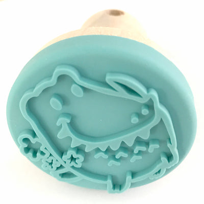 SET de 5 sellos animales (Girafa-León-Mono-Cocodrilo-Elefante)