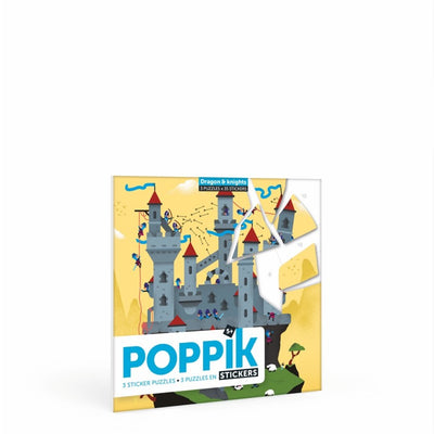 Mis Puzles de Pegatinas "Caballeros y Dragones"