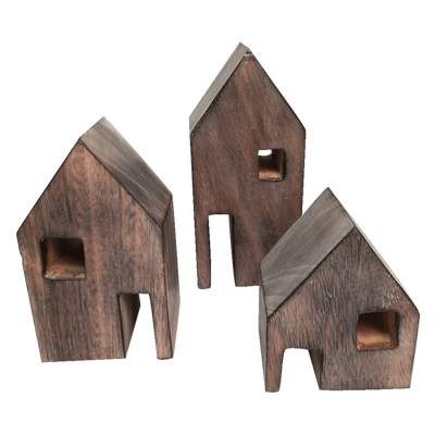 Papoose  Wood Block Houses/3