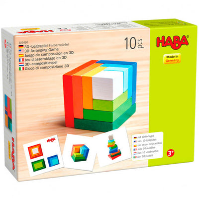 Juego de composición 3D Cubo color