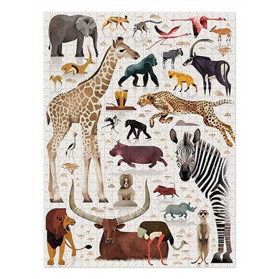 Boxed World of African Animals 750 pc