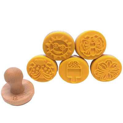 SET de 5 sellos summer (helado, mariquita, mariposa, flor, sol)